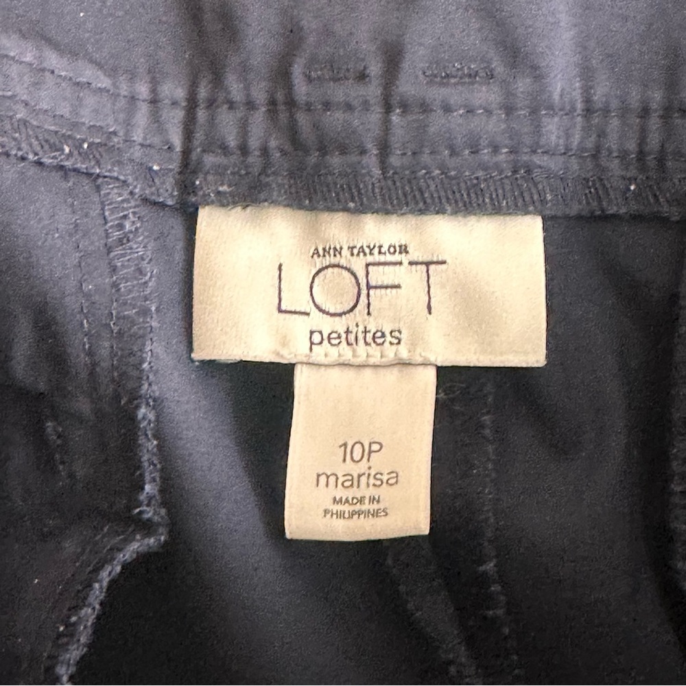LOFT Navy Blue Marisa Ankle Pants Women’s Size 10 Petite - Picture 5 of 6
